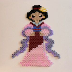 Mulan perler figure